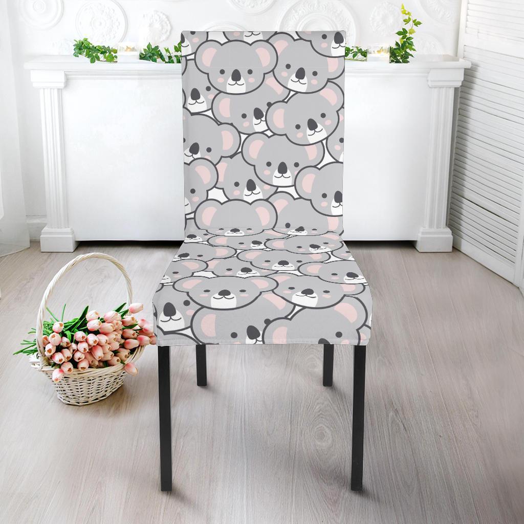 Koala Pattern Print Chair Cover-grizzshop