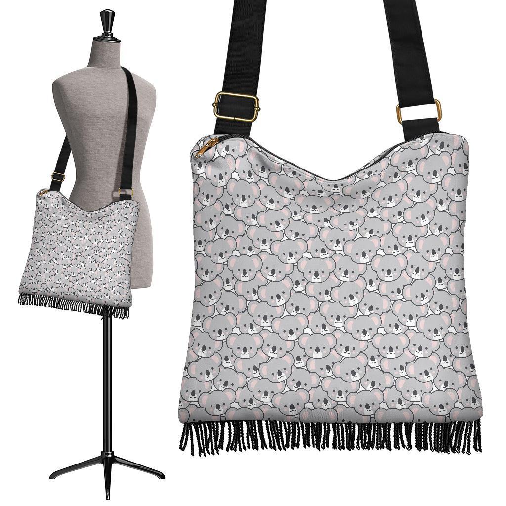 Koala Pattern Print Crossbody Bags-grizzshop