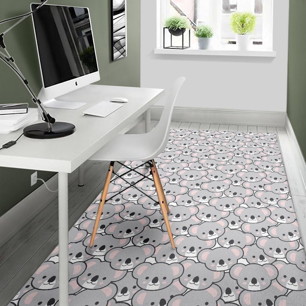 Koala Pattern Print Floor Mat-grizzshop