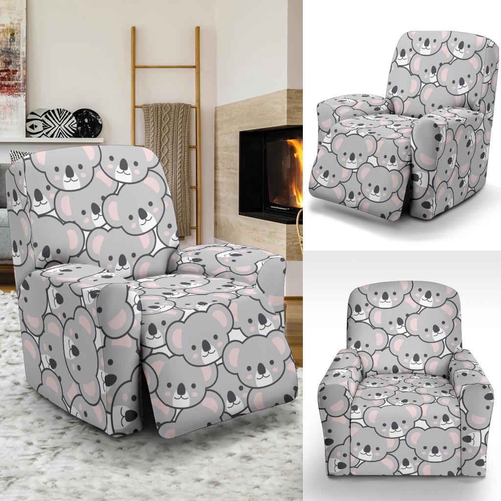 Koala Pattern Print Recliner Cover-grizzshop