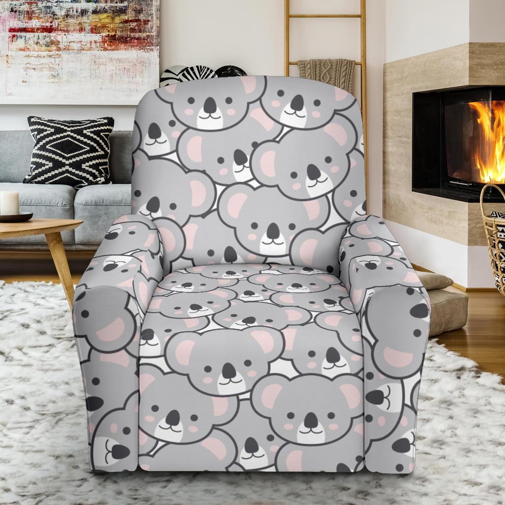 Koala Pattern Print Recliner Cover-grizzshop