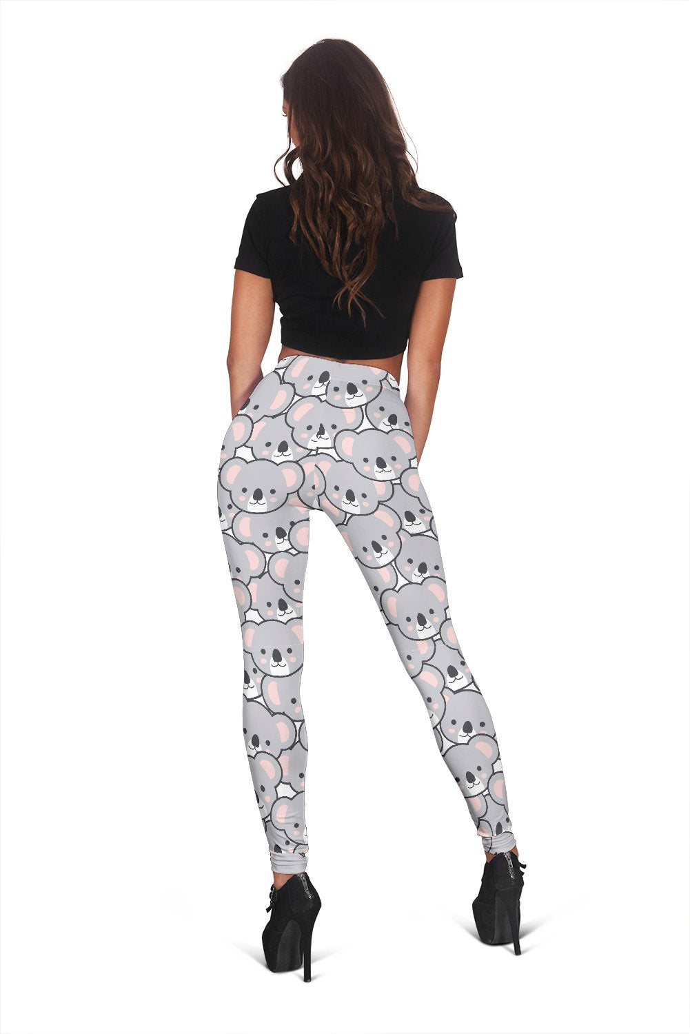 Koala Pattern Print Women Leggings-grizzshop