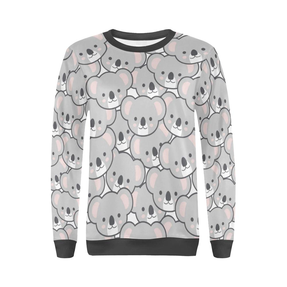 Koala Pattern Print Women's Sweatshirt-grizzshop