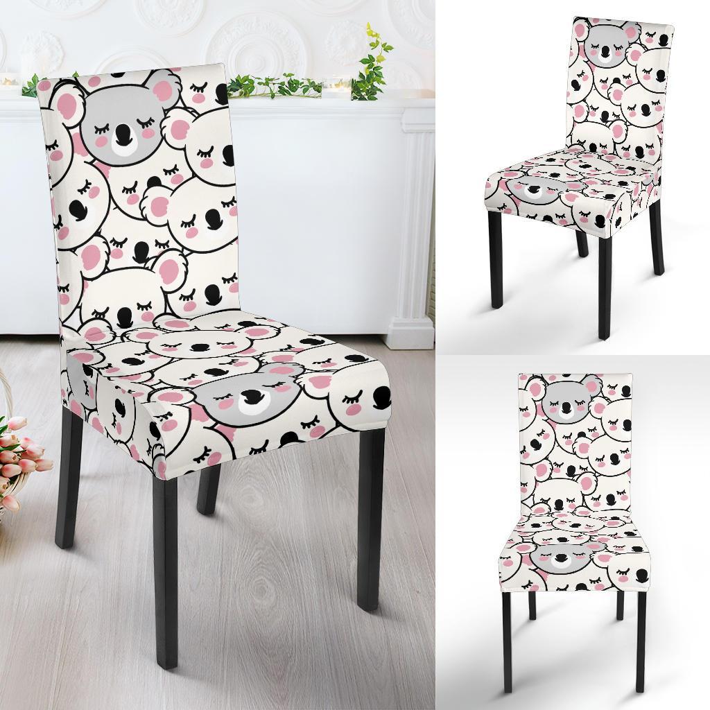 Koala Print Pattern Chair Cover-grizzshop