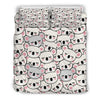 Koala Print Pattern Duvet Cover Bedding Set-grizzshop