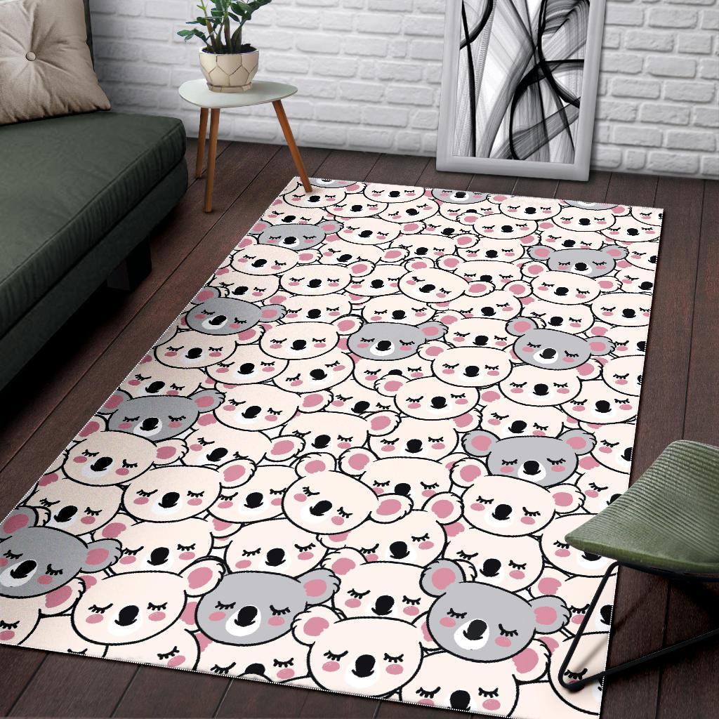 Koala Print Pattern Floor Mat-grizzshop