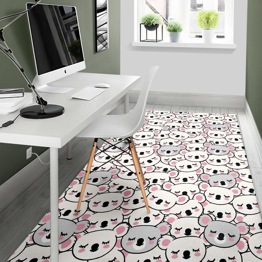 Koala Print Pattern Floor Mat-grizzshop