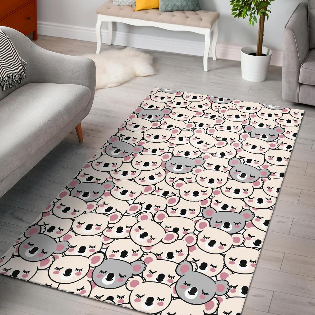 Koala Print Pattern Floor Mat-grizzshop