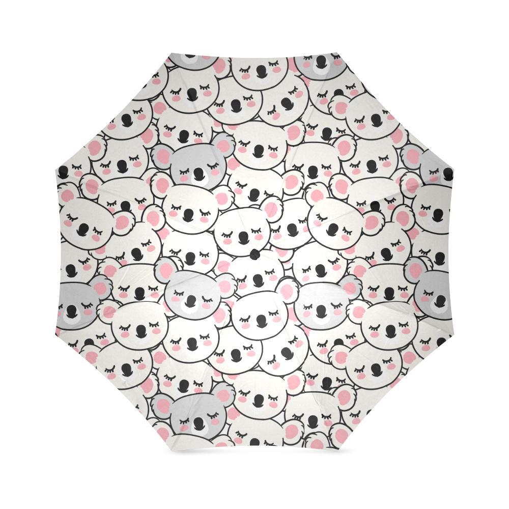 Koala Print Pattern Foldable Umbrella-grizzshop