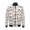 Koala Print Pattern Men's Bomber Jacket-grizzshop