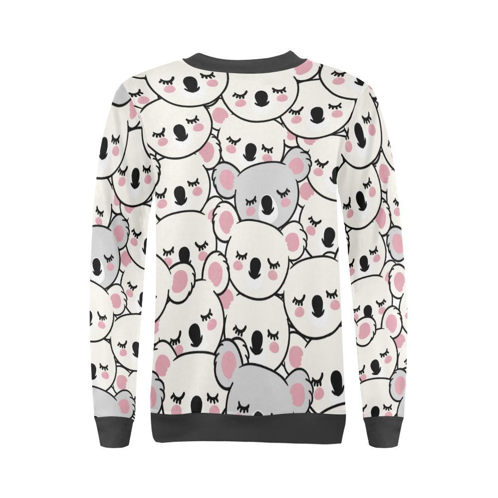 Koala Print Pattern Women's Sweatshirt-grizzshop