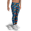 Koi Carps Print Pattern Men's Leggings-grizzshop