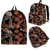 Koi Fish Crochet Lotus Pattern Print Backpack-grizzshop