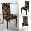 Koi Fish Crochet Lotus Pattern Print Chair Cover-grizzshop