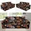 Koi Fish Crochet Lotus Pattern Print Sofa Covers-grizzshop