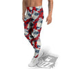 Koi Fish Japanese Wave Print Pattern Men's Leggings-grizzshop