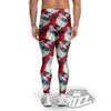 Koi Fish Japanese Wave Print Pattern Men's Leggings-grizzshop