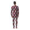 Koi Fish Japanese Wave Print Pattern Men's Pajamas-grizzshop