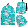 Koi Fish Lotus Pattern Print Backpack-grizzshop