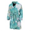 Koi Fish Lotus Pattern Print Men Long Robe-grizzshop