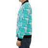 Koi Fish Lotus Pattern Print Men's Bomber Jacket-grizzshop