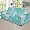 Koi Fish Lotus Pattern Print Sofa Covers-grizzshop