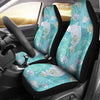 Koi Fish Lotus Pattern Print Universal Fit Car Seat Cover-grizzshop