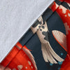 Koi Fish Pattern Print Blanket-grizzshop