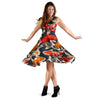 Koi Fish Pattern Print Dress-grizzshop