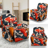 Koi Fish Pattern Print Recliner Cover-grizzshop