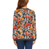 Koi Fish Pattern Print Women's Sweatshirt-grizzshop