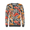 Koi Fish Pattern Print Women's Sweatshirt-grizzshop