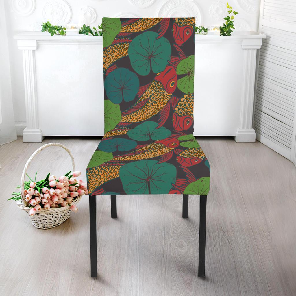 Koi Fish Print Pattern Chair Cover-grizzshop