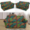 Koi Fish Print Pattern Loveseat Cover-grizzshop