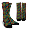 Koi Fish Print Pattern Unisex Crew Socks-grizzshop