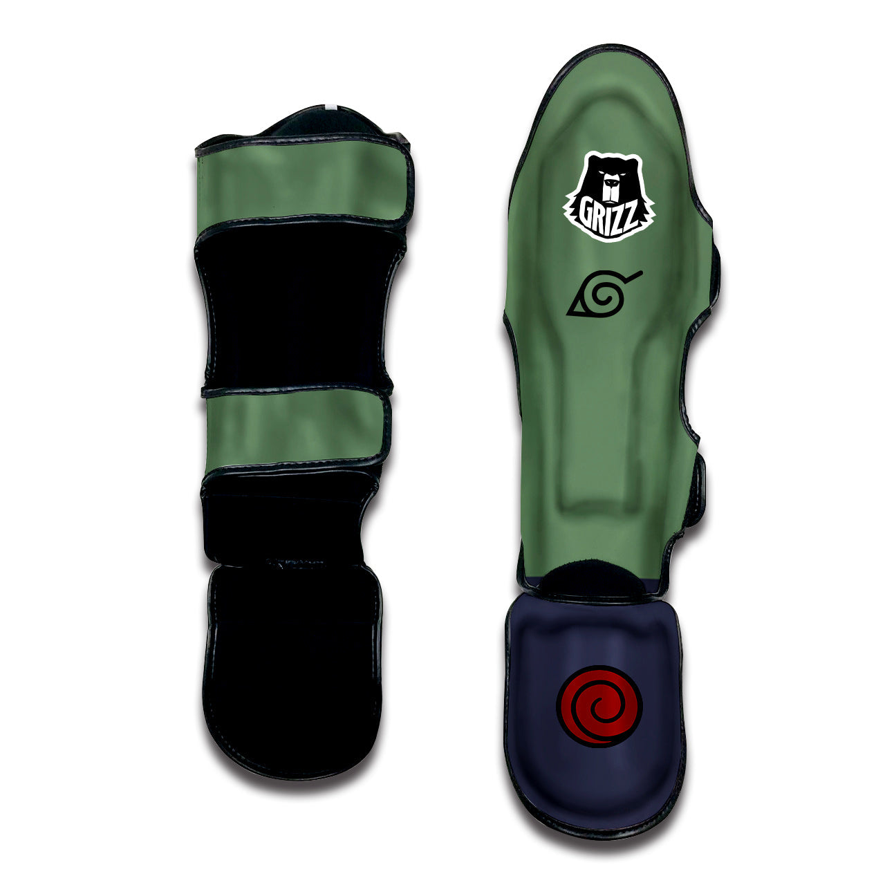 Konoha Ninja Muay Thai Shin Guards-grizzshop