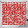 Krampus Christmas Print Pattern Bathroom Shower Curtain-grizzshop