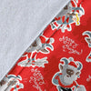 Krampus Christmas Print Pattern Blanket-grizzshop