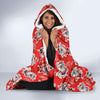 Krampus Christmas Print Pattern Hooded Blanket-grizzshop