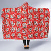 Krampus Christmas Print Pattern Hooded Blanket-grizzshop