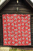 Krampus Christmas Print Pattern Quilt-grizzshop