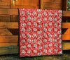 Krampus Christmas Print Pattern Quilt-grizzshop