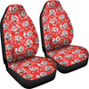 Krampus Christmas Print Pattern Universal Fit Car Seat Covers-grizzshop