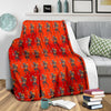 Krampus Pattern Print Blanket-grizzshop