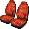 Krampus Pattern Print Universal Fit Car Seat Covers-grizzshop