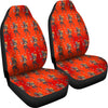 Krampus Pattern Print Universal Fit Car Seat Covers-grizzshop