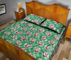 Krampus Print Pattern Bed Set Quilt-grizzshop