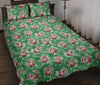 Krampus Print Pattern Bed Set Quilt-grizzshop