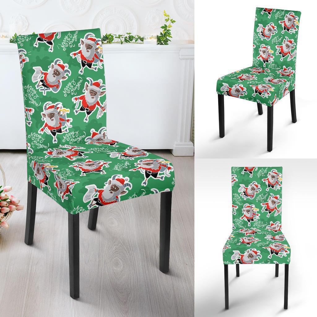 Krampus Print Pattern Chair Cover-grizzshop