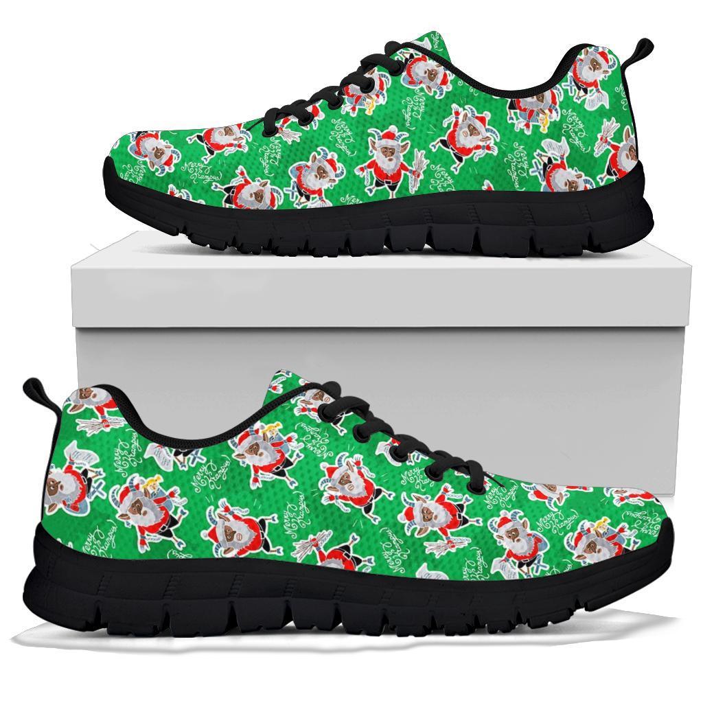 Krampus Print Pattern Sneaker Shoes For Men Women-grizzshop